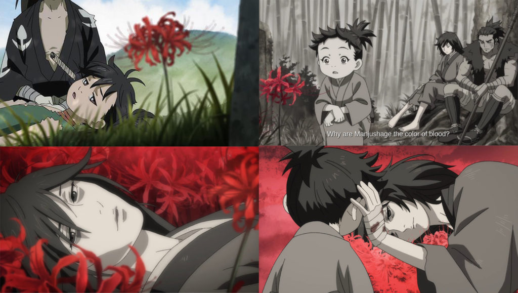 Red Spider Lilies in Dororo (2019 version)